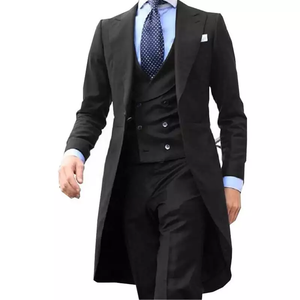 Personnalisez votre costume avec des styles Fashion Slim Fit Blazer 2 pièces et 3 pièces Ensemble deux pièces Robe de cérémonie de mariage Respirant - Product Image 3