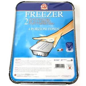 Juego de 4 Bandejas Desechables para Porciones, 2 Piezas, 701056, Bolsa de Gel para Almacenamiento de Alimentos y Contenedor Gr63 - Product Image 1