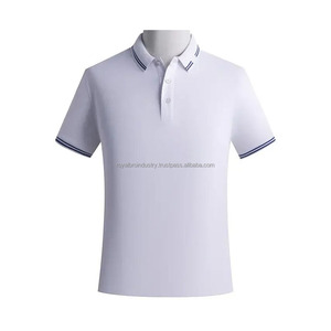Logotipo personalizable para camiseta Polo para hombre 50% Algodón transpirable de punto inteligente Casual uso diario-Verano otoño solapa Top Golf - Product Image 6