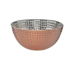 ชามเสิร์ฟโลหะขัดทรงกลมแบบมีขาตั้งมาตรฐาน - Product Image 2