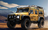 MJX H8H 1/8 4WD RC Rock Crawler avec moteur 775, télécommande 2 vitesses, blocage de différentiel, essieux portiques, éclairage LED, camion tout-terrain, noir, RTR