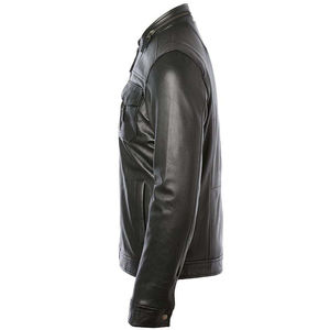 Chaqueta de Cuero Personalizada de Último Diseño 2026 para Hombre, Chaqueta de Motociclismo de Piel de Oveja Negra Genuina de Alta Calidad - Product Image 3