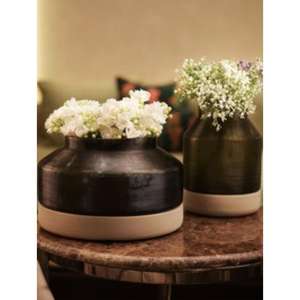 Artistic Sculptural Metal <b>Vase</b> for <b>Unique</b> Home Accent Decor and Statement Floral Styling with Modern Craftwork - Product Image 4