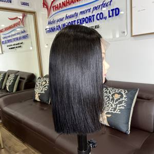 Perruques de qualité supérieure de luxe, cheveux humains vierges brésiliens, cheveux vietnamiens bruts, perruques de cheveux humains à fermeture frontale en dentelle - Product Image 1