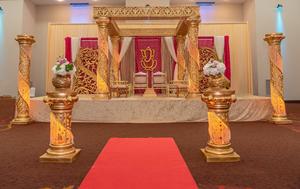 Tradicional blanco SUR DE LA India boda Pilar Mandap elegante SUR DE LA India Mandap venta al por mayor templo-estilo Mandap boda conjunto - Product Image 2