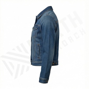 Veste en jean élégante pour femmes, couleur personnalisée, coupe ajustée, poches avant, style de rue quotidien, look tendance, manteau élégant - Product Image 3