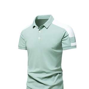 Camiseta Deportiva Casual de Verano para Hombre, Cuello Redondo, Manga Corta, 100% Algodón, Tejido de Punto, Bordada, Lisa, Transpirable, de Secado Rápido, a la Moda - Product Image 6