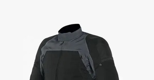 Chaqueta de Motocicleta Unisex de Alta Calidad, Impermeable y Resistente al Viento, en Cordura Negra, con Protección, para Pilotos - Product Image 4