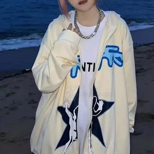 Sudadera con Capucha de Invierno para Mujer, Personalizada, de Alta Calidad, Talla Grande, Ropa Casual con Forro de Pedrería y Logotipo, Venta al Por Mayor, 100% Algodón, Resistente al Viento - Product Image 5