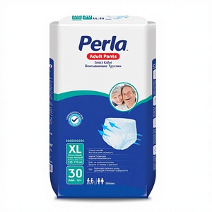 PERLA X Couches-culottes pour adultes, taille XL, 30 pièces, jetables, en tissu non tissé, surface sèche, protection anti-fuites, économiques, fabriquées en Turquie - Product Image 5