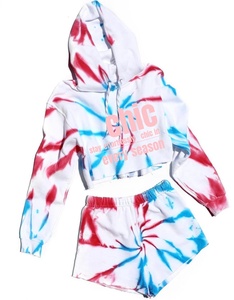 Logo personnalisé survêtement coupe-vent veste à capuche en nylon avec fermeture éclair et pantalon de survêtement ensembles de shorts de sport survêtements unisexes pour hommes - Product Image 2