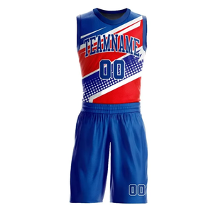 Nuevas camisetas y pantalones cortos de baloncesto reversibles, uniformes sublimados personalizados, ropa deportiva transpirable cómoda y duradera para equipos - Product Image 1