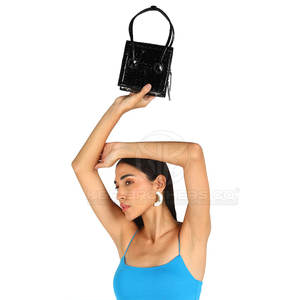 Bolso de mujer de moda con herrajes dorados y cierre de solapa elegante compacto Bolso de hombro de moda para mujer con estilo - Product Image 3