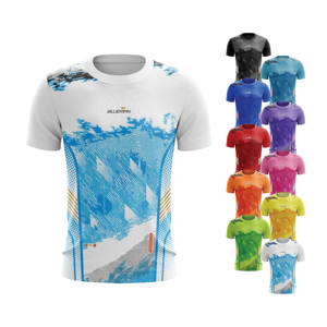 Chemises de sport Blueman à manches courtes unisexes Jersey graphique en micro polyester Meilleure vente en gros pour hommes en Thaïlande - Product Image 3