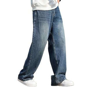 Pantalon en denim pour homme à coupe droite bleu classique Commande en gros disponible Pantalon en jean en coton durable confortable à porter au quotidien - Product Image 1
