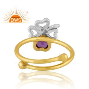 Anillo de piedras preciosas de amatista Natural de plata de ley con el mejor diseño, joyería personalizada para mujer, regalo para ella - Product Image 2