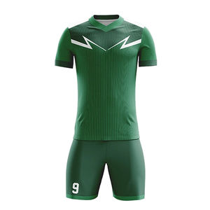 Vêtements de sport, uniformes de football personnalisés les plus vendus, unisexes, prix d'usine, logo personnalisé, uniforme de football 100% polyester respirant - Product Image 5