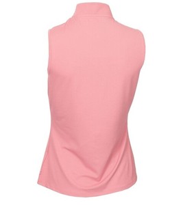 Ropa informal de moda, camiseta sin mangas antiestática para mujer, diseño personalizable, camiseta sin mangas para mujer sin cuello con cremallera, comodidad de Color rosa claro - Product Image 6