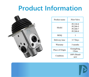 Vanne pilote pour engins de construction PC130-8 PC200-7 PC200-8 7021603910 7021601651 7021603530 702-16-03910 702-16-01651 Pièces - Product Image 3