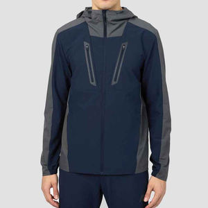 Ensemble survêtement pour homme, veste coupe-vent vintage imperméable à fermeture éclair intégrale, streetwear personnalisé - Product Image 1