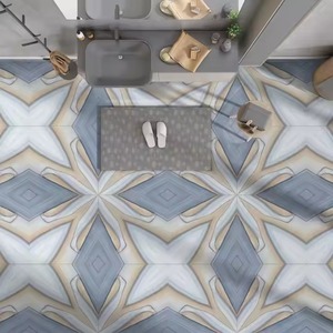 High-Quality 60x120cm Blue Light Polished Porcelain Tile Spanish 600x1200mm Ceramic Floor Tiles for Home and Office Carpet Use - Product Image 1