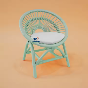 Silla de ratán verde asequible para decoración de niños Muebles para niños más vendidos fabricados en Vietnam - Product Image 1