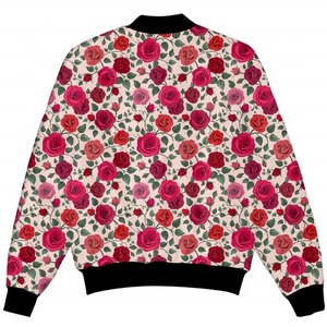 เสื้อแจ็คเก็ตบอมเบอร์แบบซับลิเมชั่นสำหรับผู้ชาย พิมพ์ลายตามสั่ง เสื้อแจ็คเก็ตวาร์ซิตี้ โพลีเอสเตอร์ น้ำหนักเบา จำหน่ายจำนวนมาก - Product Image 4