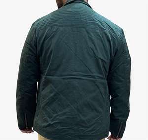 Chaqueta de Motociclista Bearfit Casual para Hombre, Otoño, 100% Algodón, Corte Holgado, Ecológica, Resistente al Viento, Transpirable, con Cierre, Servicio OEM - Product Image 4
