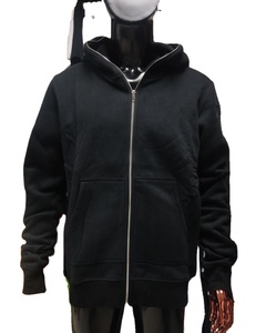 Sudaderas con cremallera personalizadas con logotipo personalizado 100% sudaderas con capucha de cierre de cremallera de peso pesado de algodón - Product Image 1