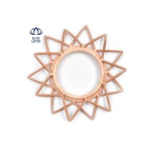 ESPEJO TEJIDO DE RATTÁN VENTA ENTERA ESTILO VINTAGE ARTESANÍA ESPEJO RATTNA 2024 - Product Image 1