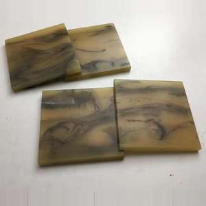 Design exquis vaisselle maison bois et résine tasse à thé tapis tampons émail vaisselle vaisselle caboteur - Product Image 2