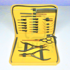 Kit de Herramientas para Extensiones de Cabello en Cuero PVC en Color Oro Rosa Plasma y Negro Mate con Etiquetado de Marca Personalizado Gratuito - Product Image 6