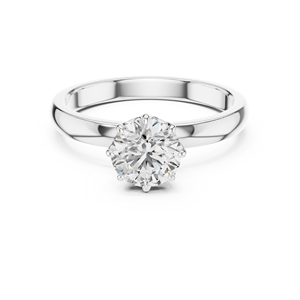 Anillo de diamante cultivado en laboratorio de 3 quilates al por mayor | Oro de 14 quilates | Diseño seguro de 8 puntas | Anillo de boda de joyería personalizable - Product Image 2