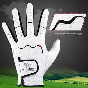 Wolson Industry Custom Made Gants de golf sport en cuir Cabretta de haute qualité avec logo personnalisé pour unisexe Produit de haute qualité - Product Image 4