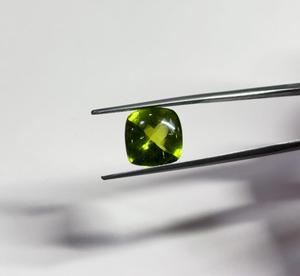 Cojín de peridoto superior Buff de 11mm Natural, semipiedra preciosa para hacer joyas, piedras sueltas a precio al por mayor, piedras preciosas sueltas - Product Image 2
