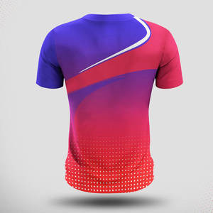 Camiseta Deportiva Personalizada de Sublimación Sólida, Transpirable, de Secado Rápido, Ligera, Tejida, Ecológica, para Equipos Deportivos, OEM - Product Image 2