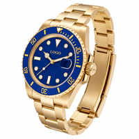 Montre de plongée pour homme avec logo personnalisé OEM, saphir lumineux, étanche 200 m, acier inoxydable, mouvement automatique NH35, montre mécanique pour homme 007
