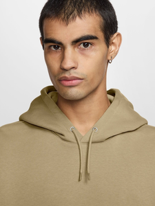 Soft Oversized 100% Cotton Hoodie for Men Fashionable Heavyweight Breathable Brown Color with Front Logo Hooded Collar - Product Image 2