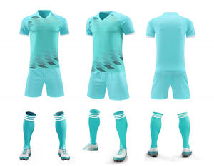 ชุดฟุตบอลชุดทีมกีฬากางเกงขาสั้นเสื้อเจอร์ซีย์และกางเกงขาสั้นโลโก้ออกแบบได้ตามต้องการ - Product Image 3