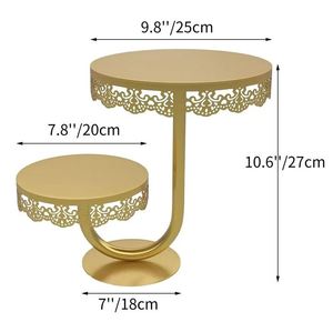 ที่วางเค้กแบบหรูหราที่วางคัพเค้กขนมหวานสำหรับงานแต่งงานที่บ้านโรงแรมร้านอาหารงานเลี้ยงวันเกิดของตกแต่งงานอีเว้นท์ - Product Image 3