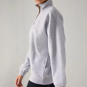 <b>Men's</b> Winter TIE DYE Drop Shoulder Baggy Half-Zip Hoodie | Custom High Quality Embroidery | Activewear Pullover | Wholesale - Product Image 2