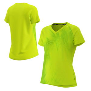 <b>Women's</b> <b>Neon</b> Training T-<b>Shirt</b>-Breathable Cotton Fitted Sport Top - Product Image 5