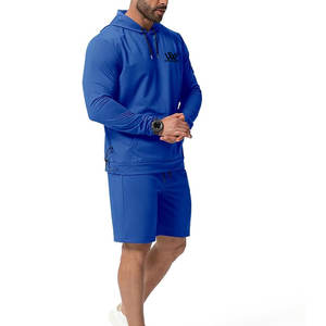 Respirant Léger Hommes Hoodies Shorts Ensemble Confortable En Gros Casual Wear Hoodies Short Set Pour Hommes - Product Image 2