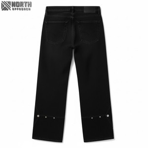 กางเกงยีนส์เดนิมผู้ชายทรงตรงแบบสบายๆ ผ้าฝ้ายคุณภาพสูงราคาถูก ซักแล้ว น้ำหนักเบา แห้งเร็ว เหมาะสำหรับฤดูใบไม้ผลิและฤดูใบไม้ร่วง - Product Image 2