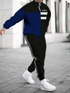 <b>Men's</b> Custom Logo Two-Piece Sportswear <b>Suit</b> Casual <b>Suit</b> Spring Casual Wear Loose 3D Printing - Product Image 4