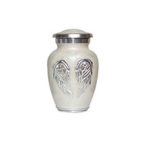 <b>Mini</b> Religious Antique Modern <b>Mini</b> Keepsake Aluminium Cremation <b>Urn</b> Enamel Printed Memorial <b>Ashes</b> Storage <b>for</b> Human Pet - Product Image 2