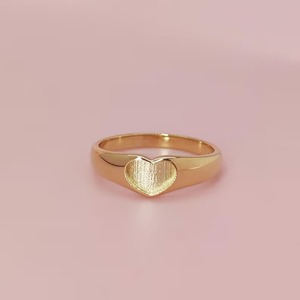 2025 haute qualité 925 bague en argent Sterling réglage or Vermeil gros coeur nouvelles femmes bague bijoux réglage Simple nouveau Design - Product Image 5