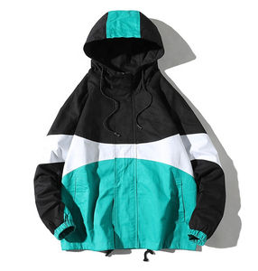 Imperméable coupe-vent avec logo personnalisé imperméable d'automne pour hommes résistant au vent bombardier léger running breathab - Product Image 1