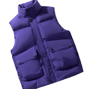 Chaleco acolchado cálido y versátil de alta calidad a la moda para invierno, chaleco con capucha, chaqueta ligera sin mangas para hombre - Product Image 3