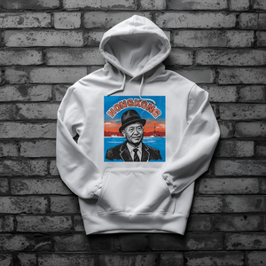 เสื้อสเวตเชิ้ตแบบสวมหัวมีฮู้ดพิมพ์ลายแรงบันดาลใจจากฮ่องกงเสื้อสเวตเตอร์แบบสวมหัวผ้าคอตตอนมีลายกราฟิก - Product Image 1